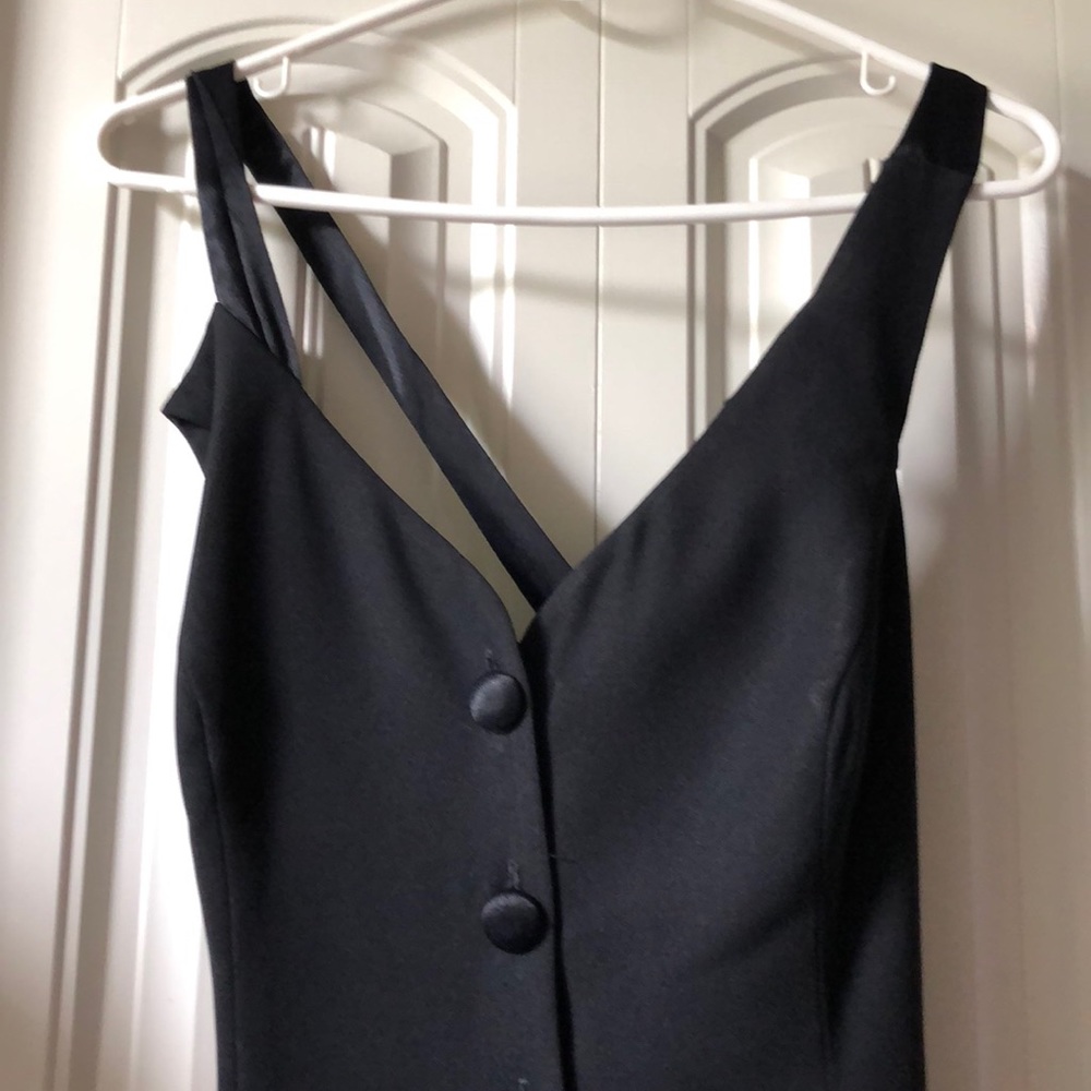 Long black evening dress